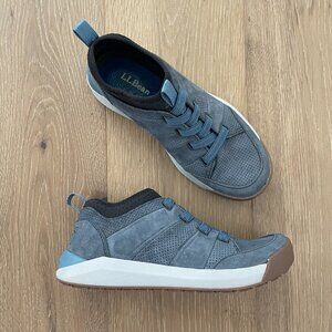 L.L. Bean Shoes Women 7.5 Hiking Blue Vista Slip On Hikers Low Soft Navy 508519